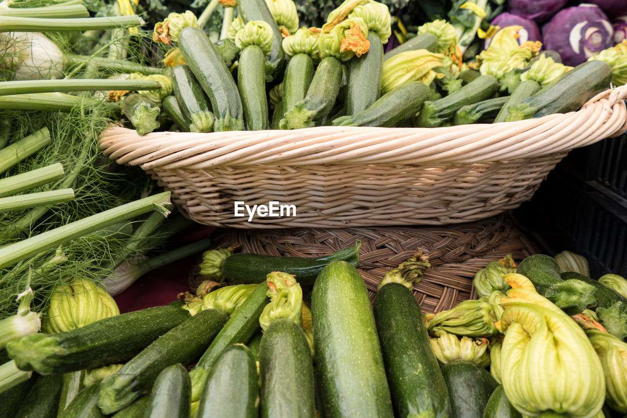 CLOSE-UP OF VEGETABLES FOR SALE AT MARKET