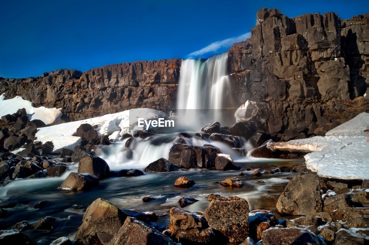 View of waterfall