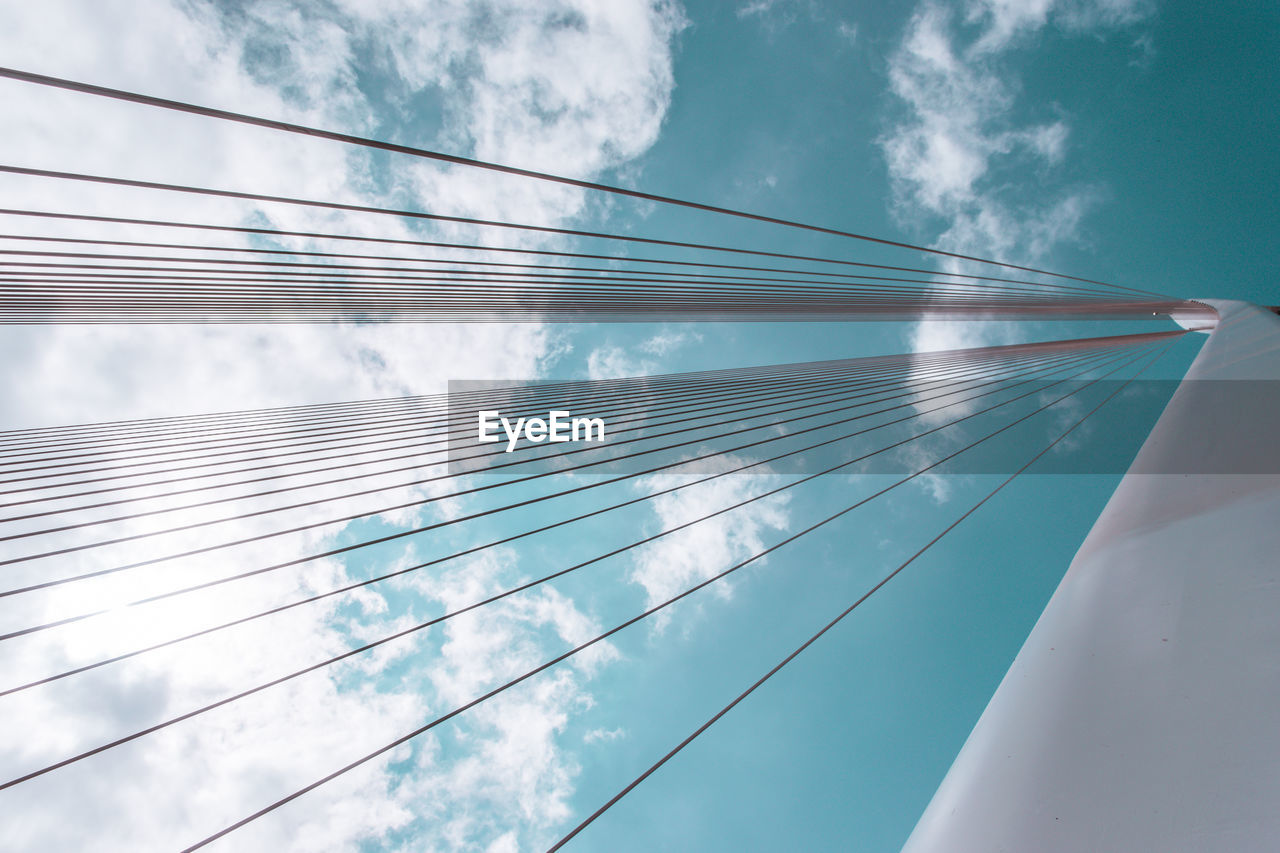 LOW ANGLE VIEW OF TELEPHONE POLE AGAINST SKY