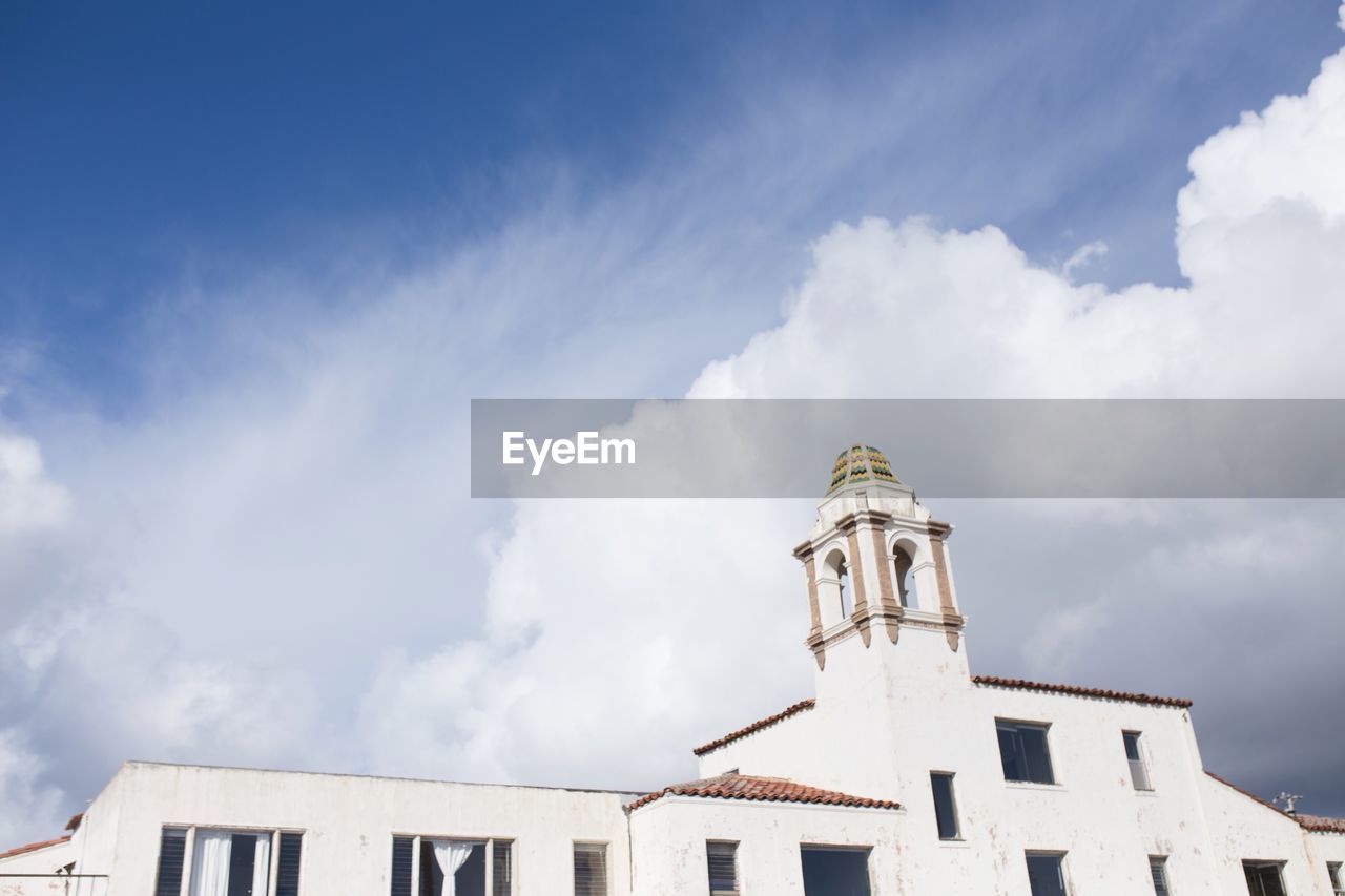 Low angle view of building against sky