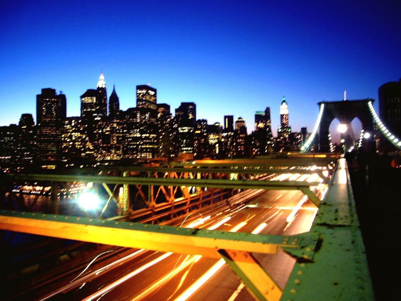 ILLUMINATED CITY AT NIGHT