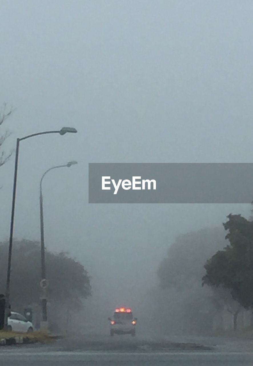 VIEW OF FOGGY WEATHER