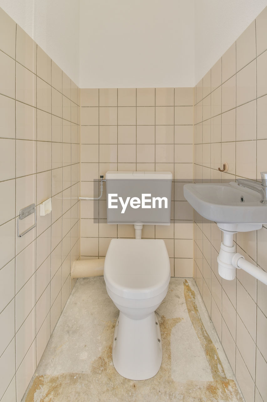 interior of bathroom at home