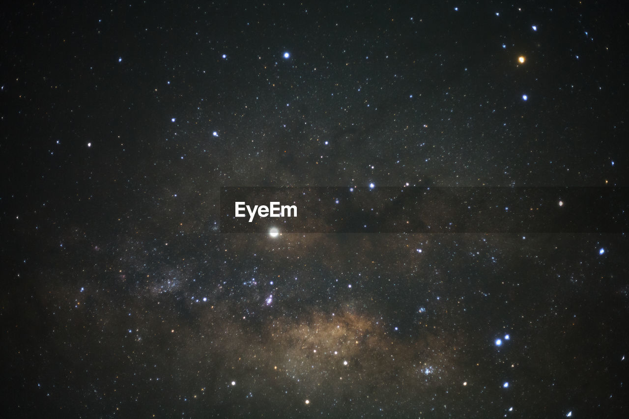 Low angle view of star field at night