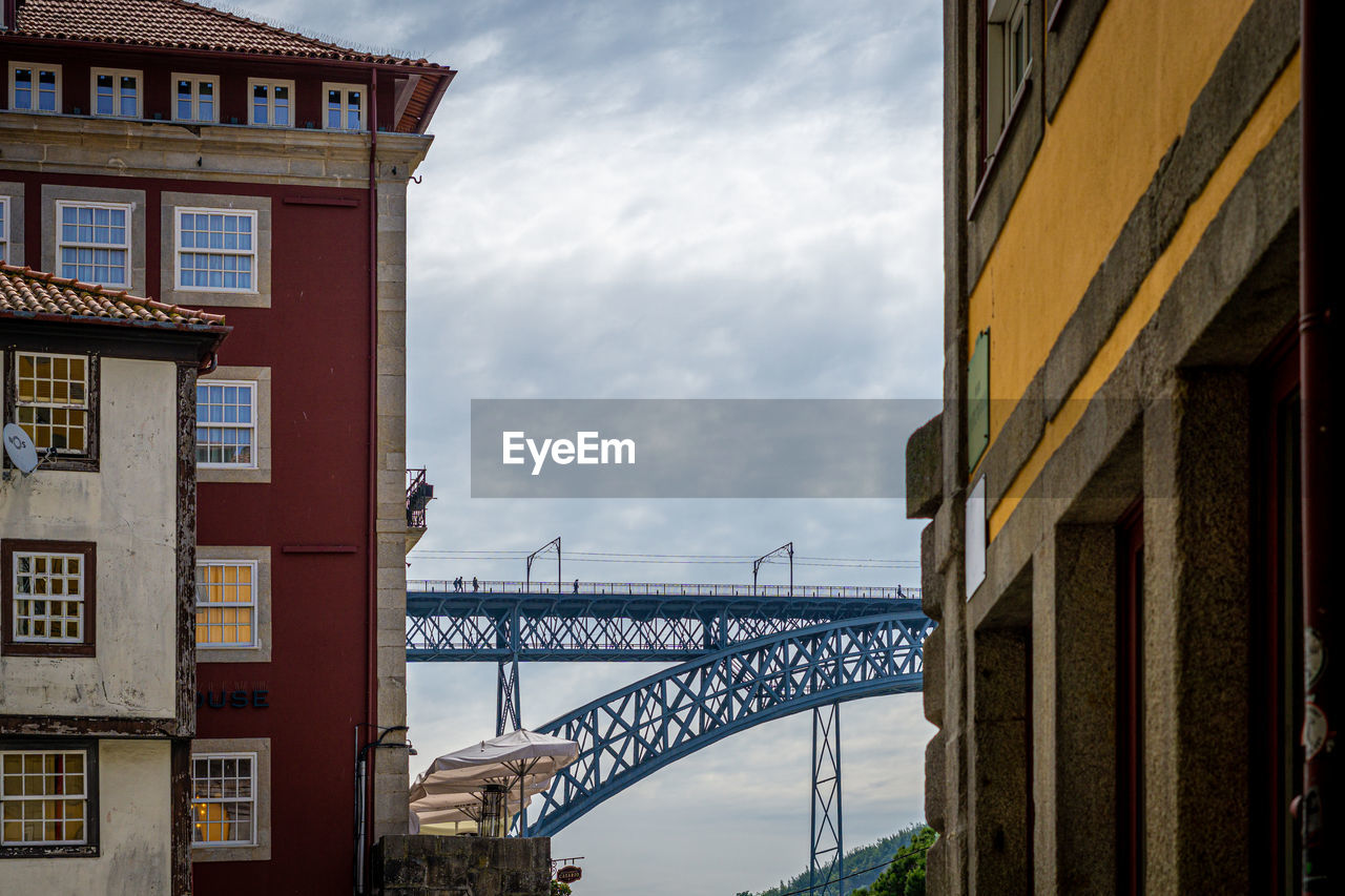 Low angle view of buildings in city