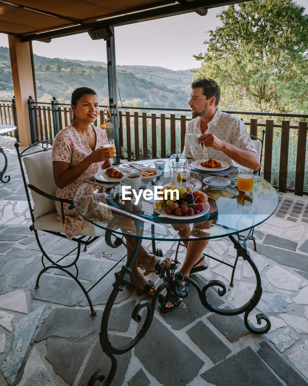 People sitting on table