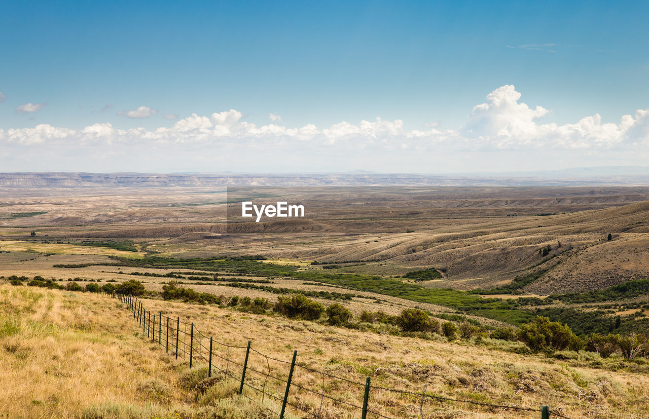 SCENIC VIEW OF FARM AGAINST SKY