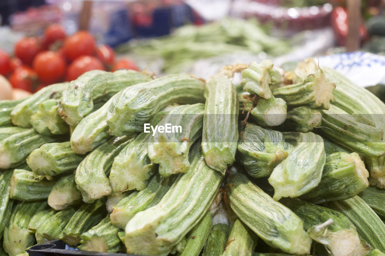 Close-up of vegetables for sale in market