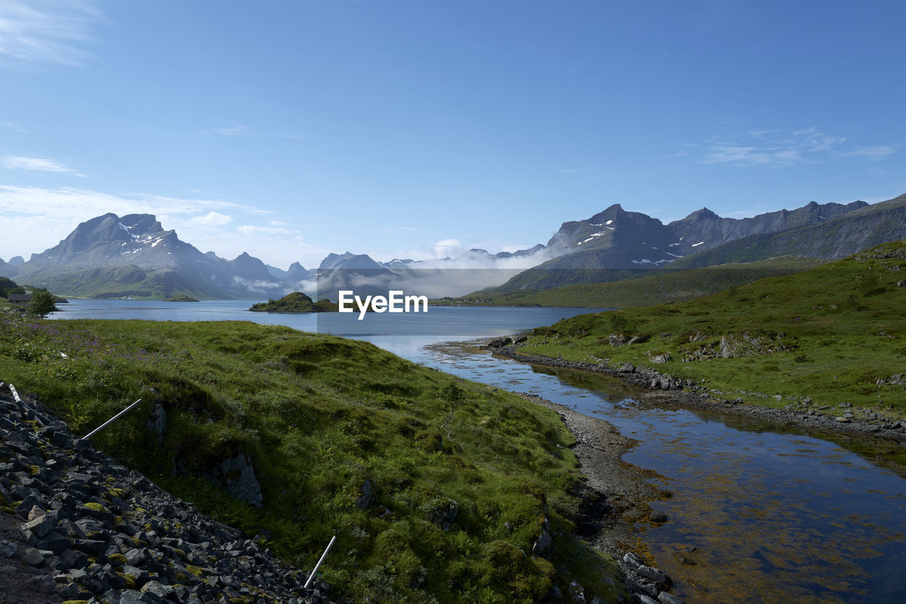 Fjord view at ramberg, norway
