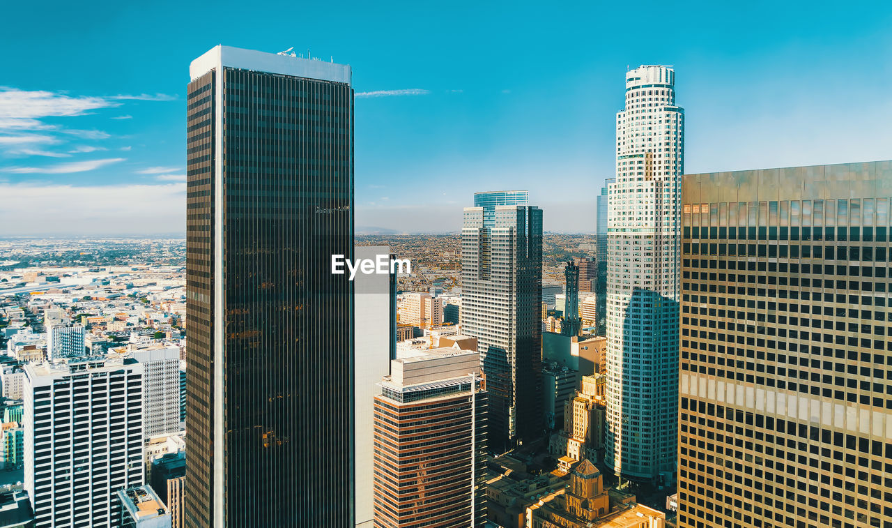 Low angle view of buildings against sky