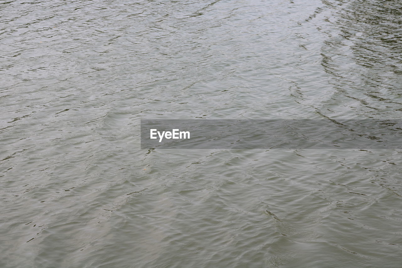 HIGH ANGLE VIEW OF RIPPLED WATER SURFACE