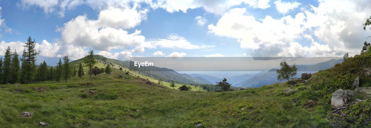 Panoramic view of colle lazzarà against sky