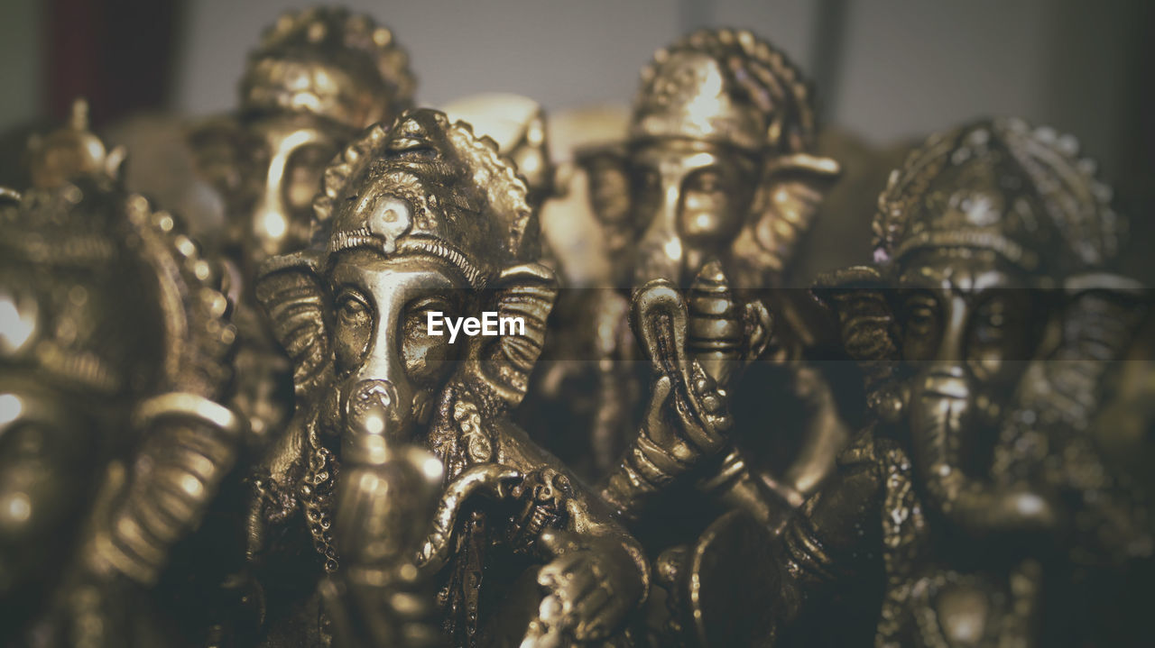 Close-up of statues