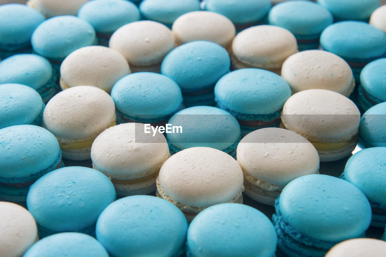 Full frame shot of macaroons