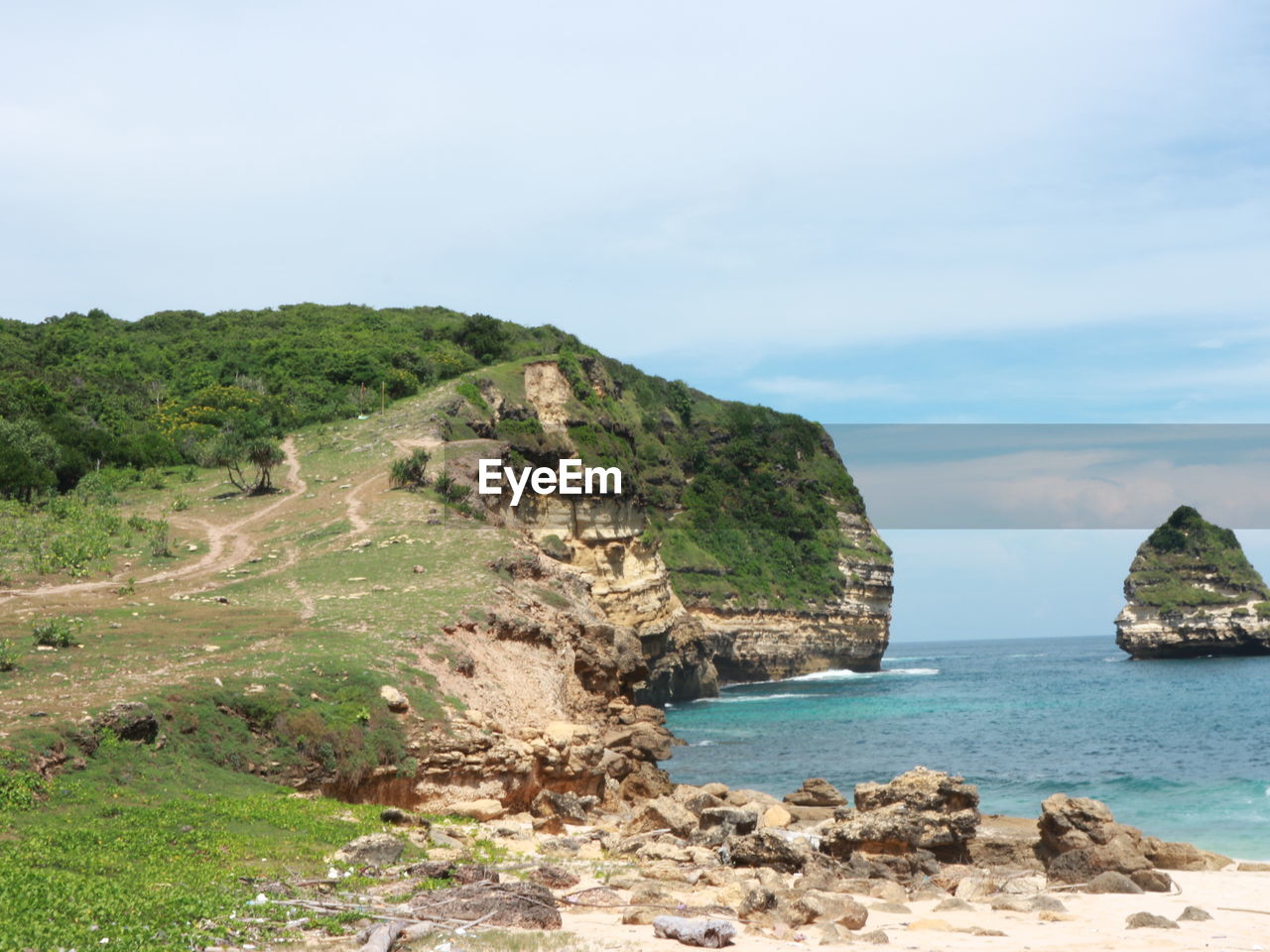 Scenic view of sea against sky