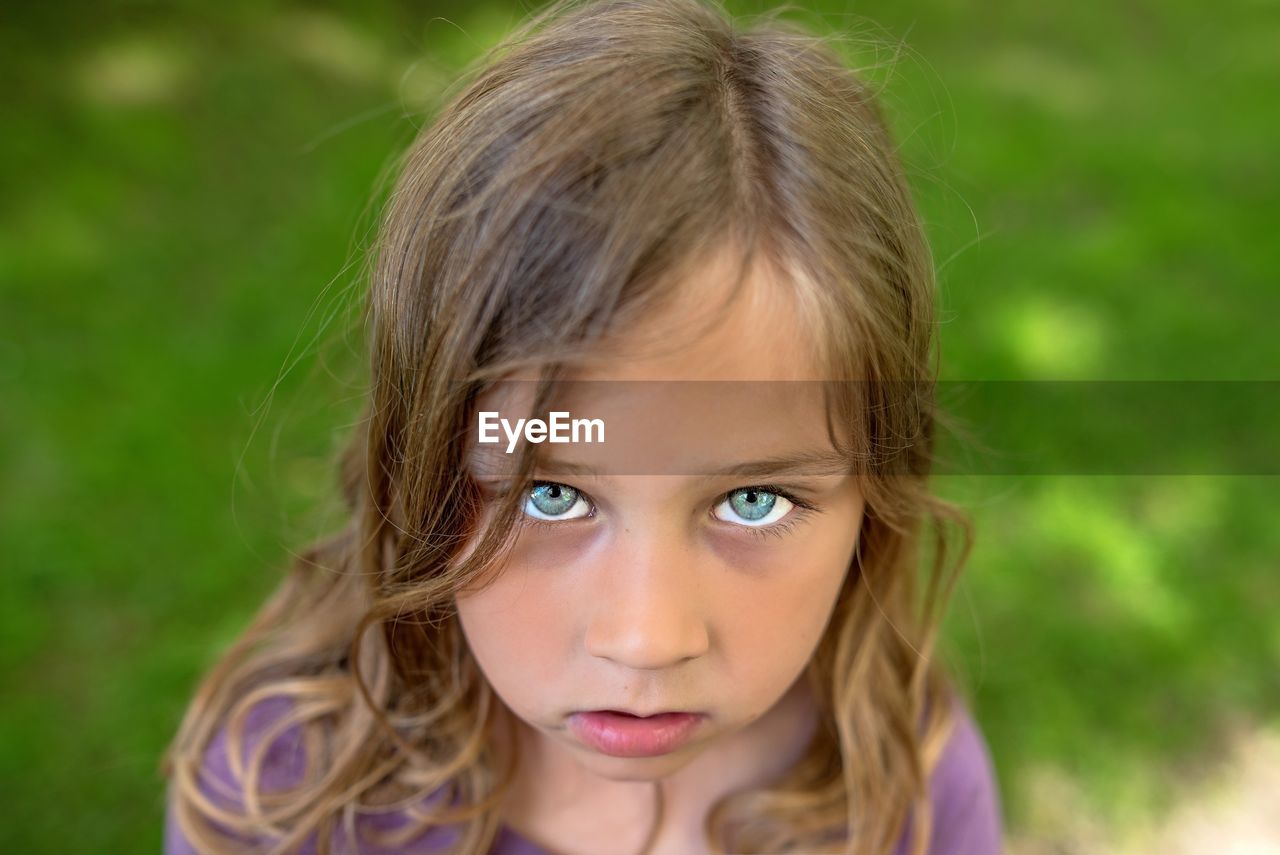 Close-up portrait of a girl