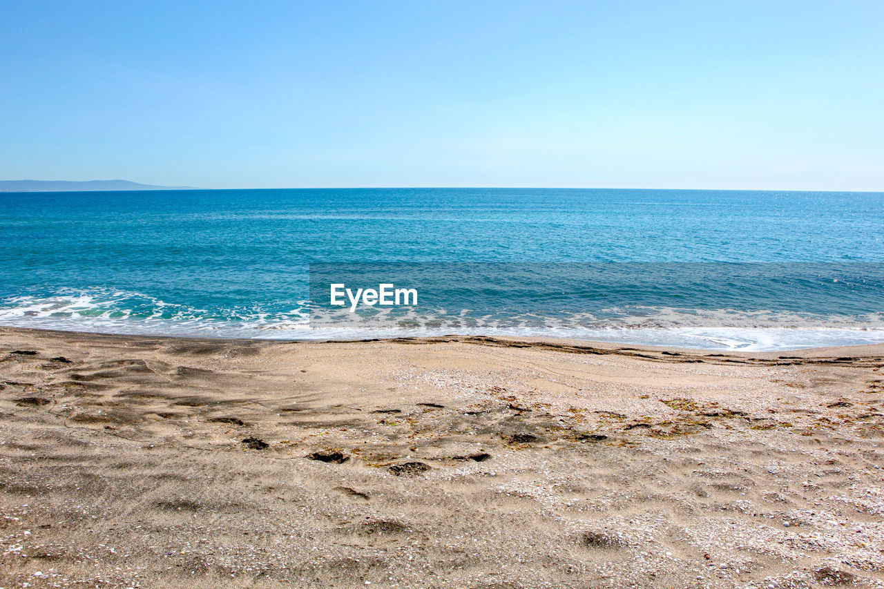 Beautiful beach and incredible sea in pomorie, bulgaria