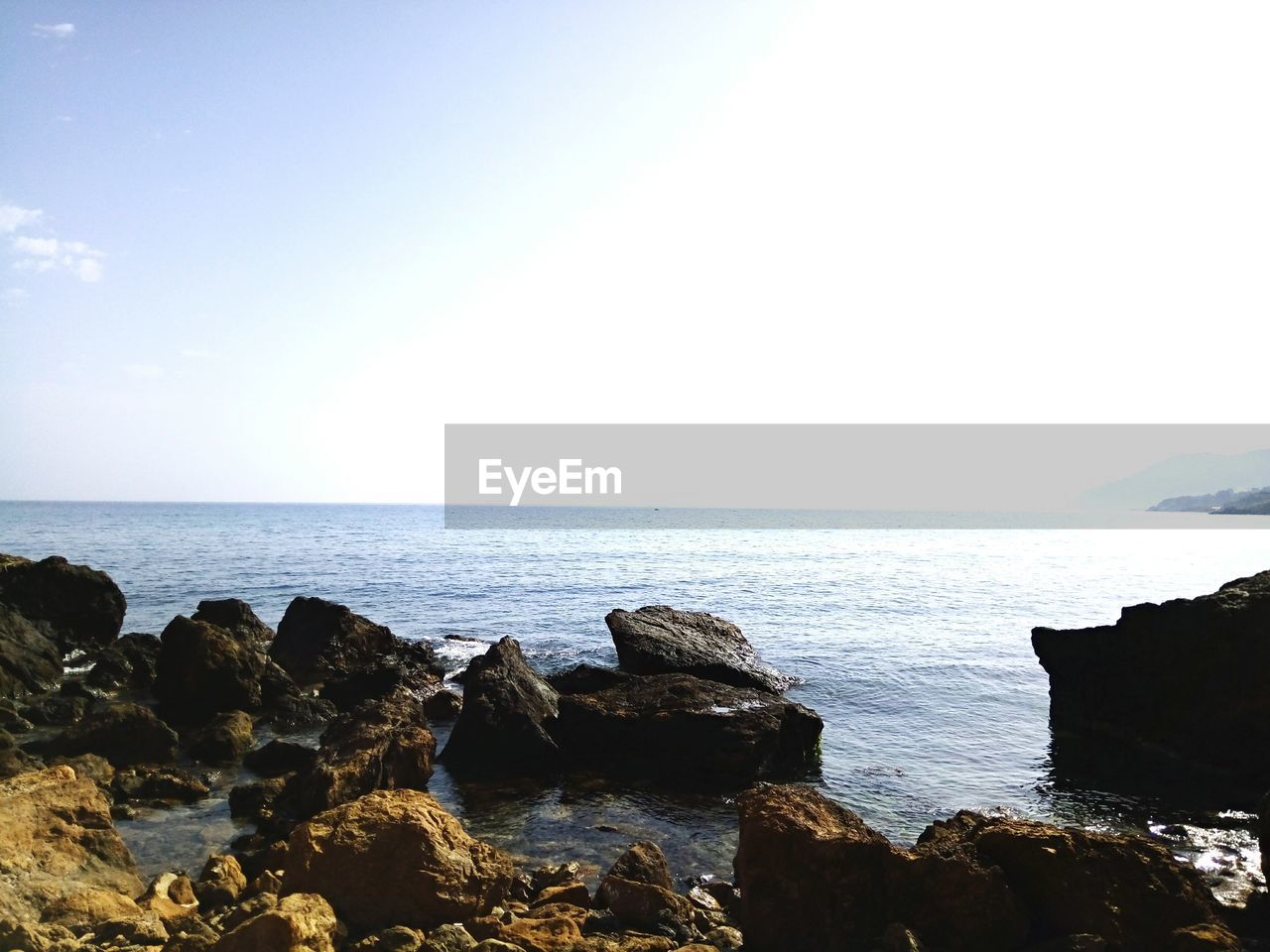 VIEW OF SEA AGAINST CLEAR SKY