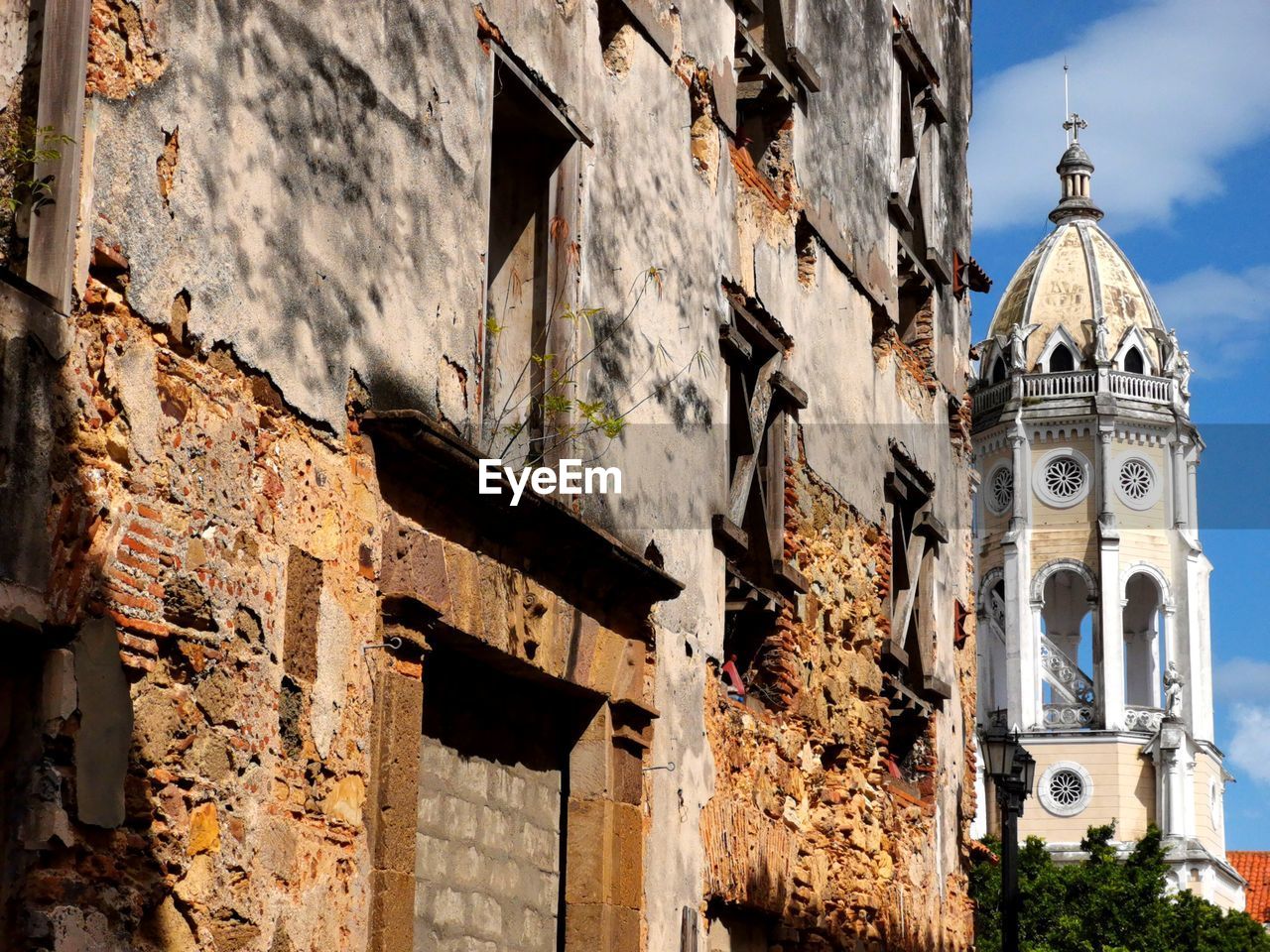 Low angle view of old building