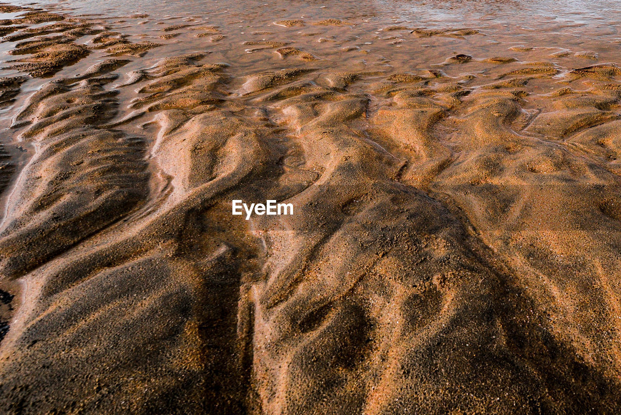 Full frame shot of sandy beach