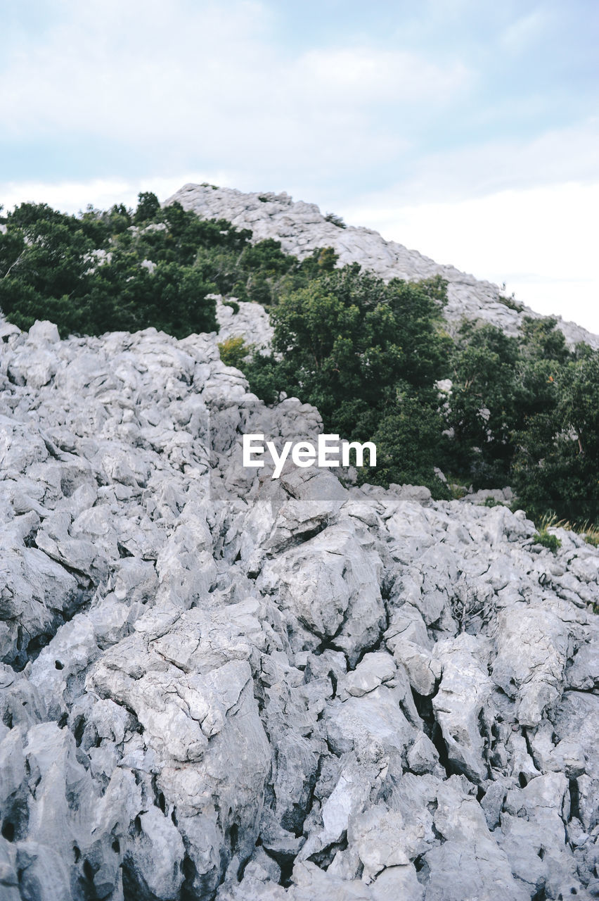 ROCK FORMATION AGAINST SKY