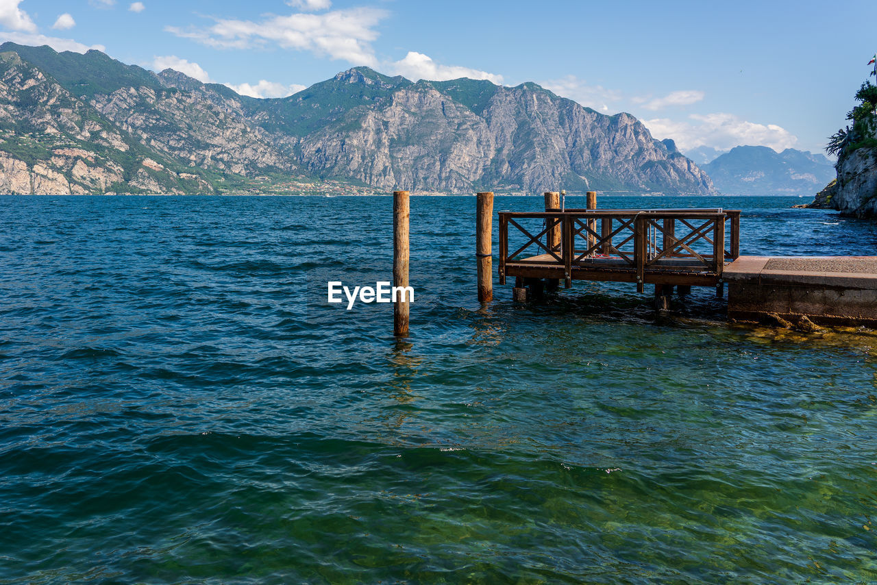 View of lake garda in italy.