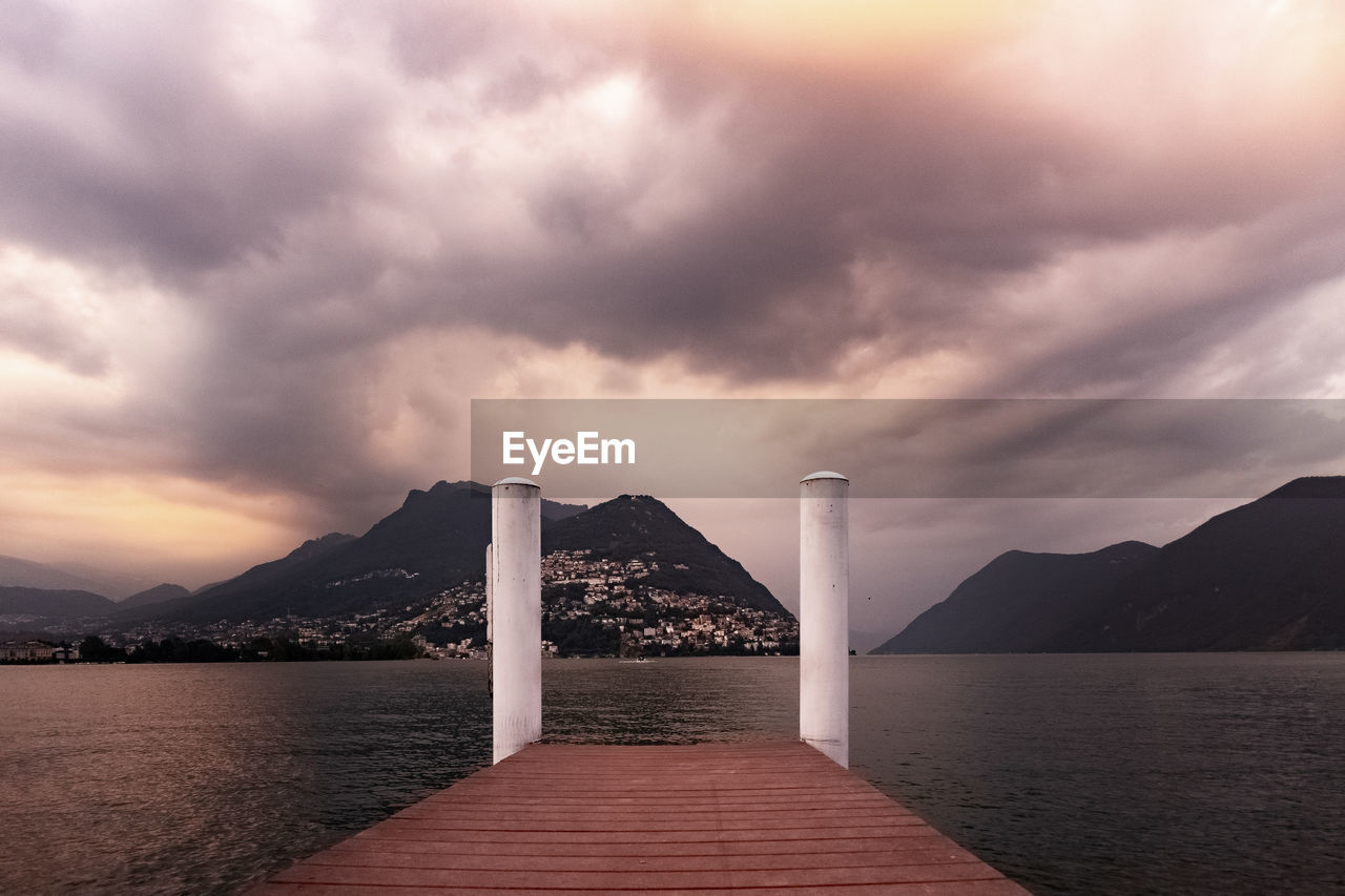 BRIDGE OVER SEA AGAINST SKY