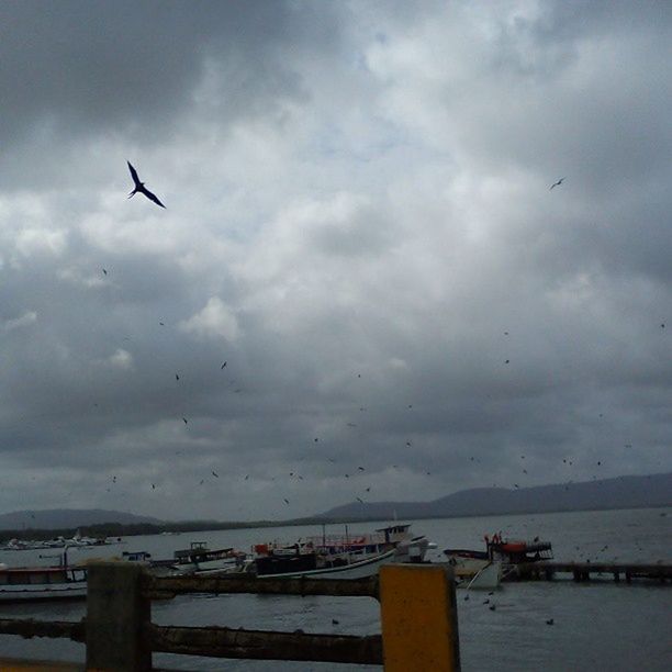 VIEW OF SEA AGAINST CLOUDY SKY