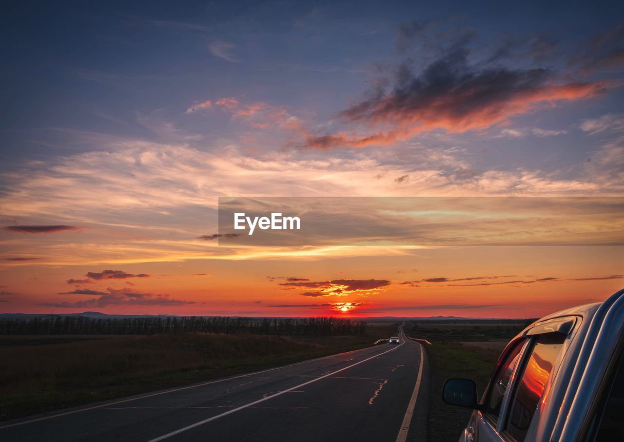 scenic view of sunset sky