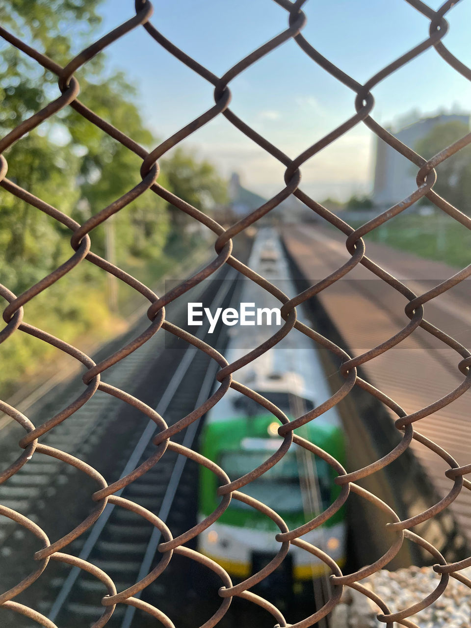 Detail shot of chainlink fence