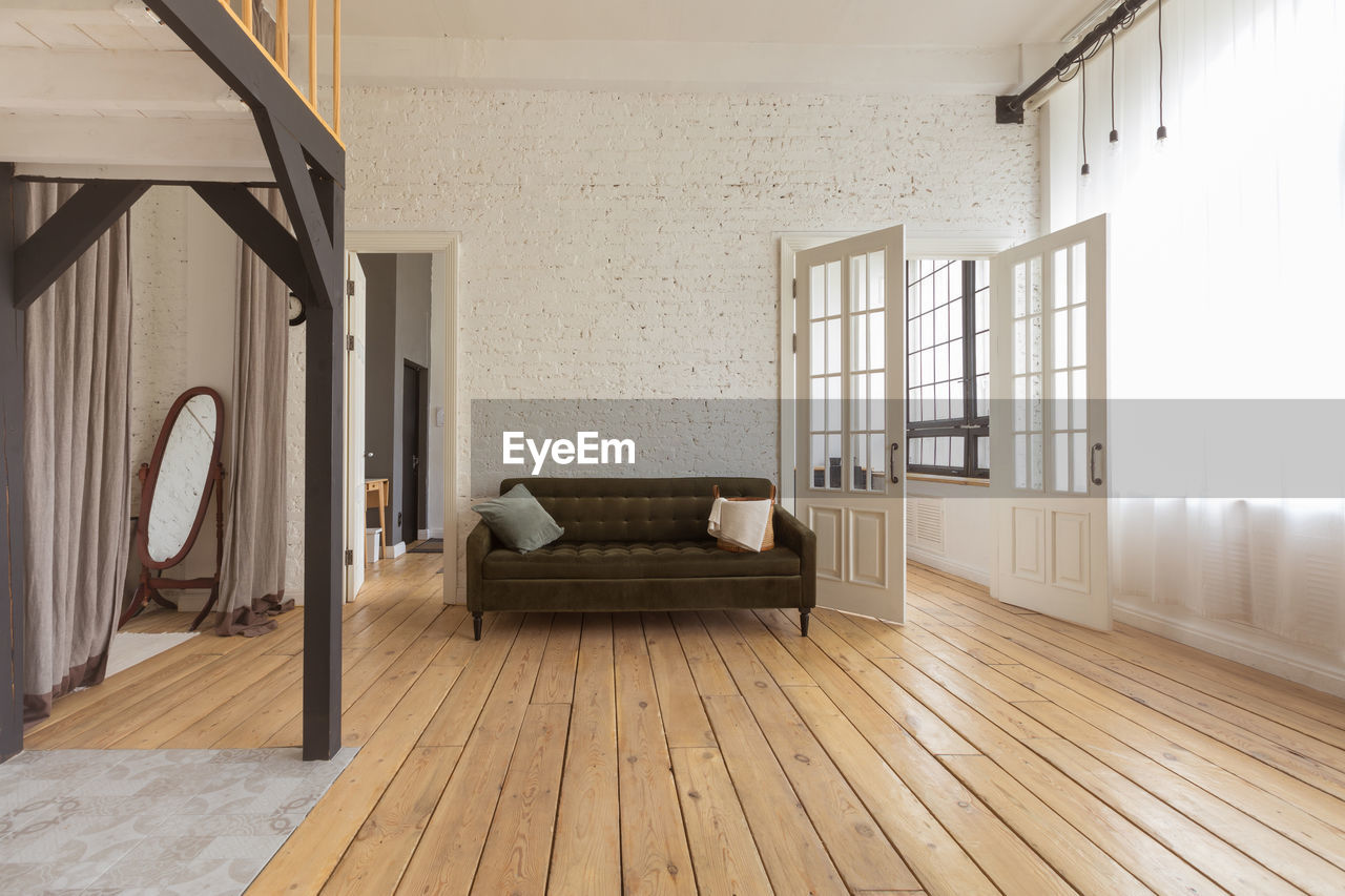 Interior of spacious room in apartment