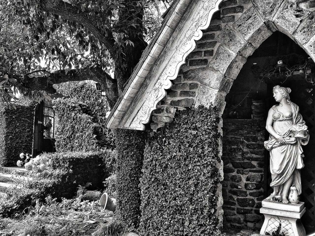 Low angle view of statue