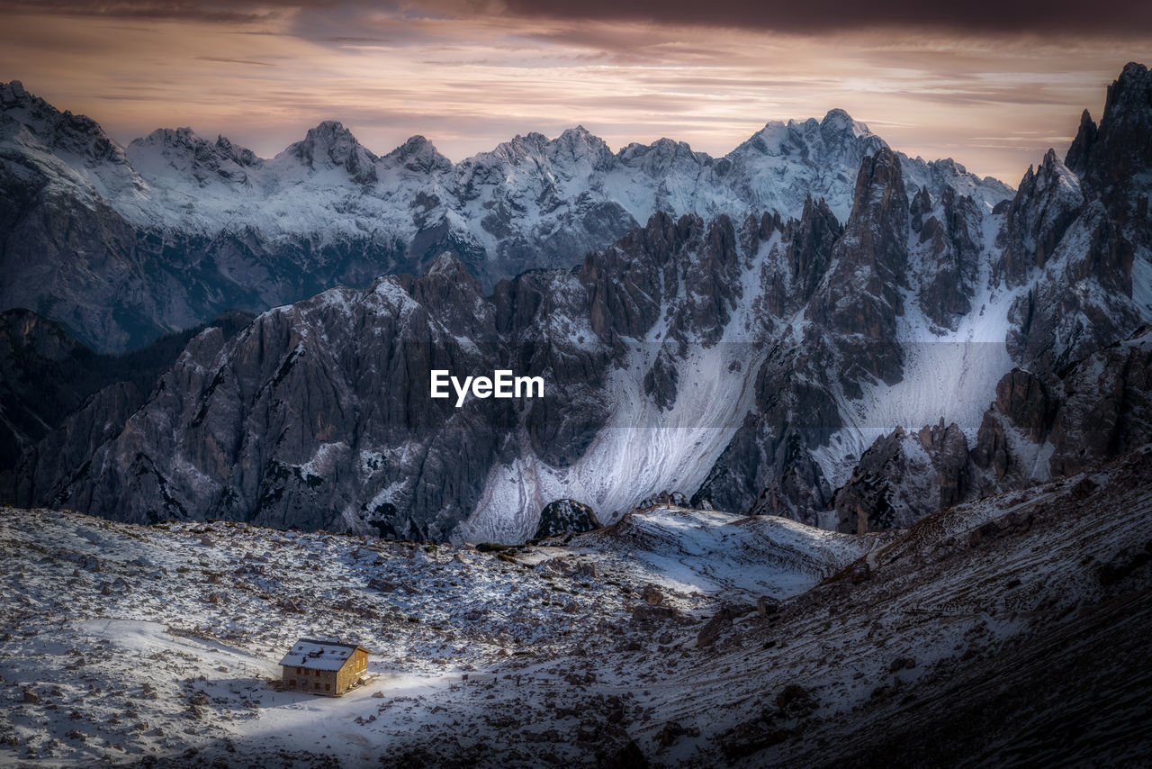 Sunset dolomites