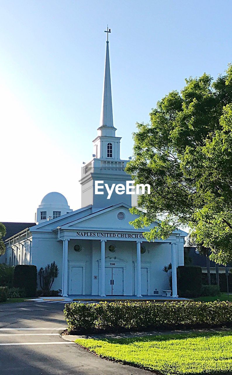 CHURCH AGAINST SKY