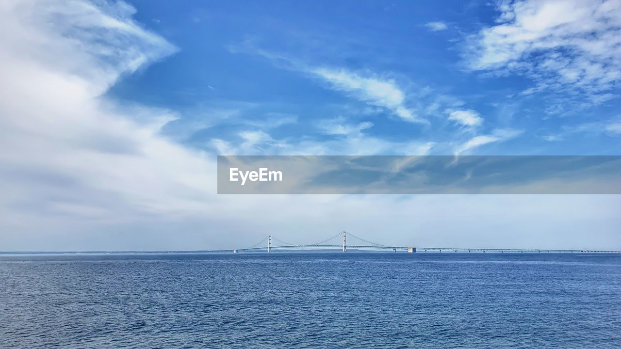 BRIDGE OVER SEA AGAINST SKY