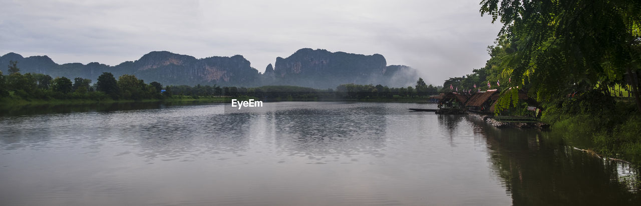 Scenic view of river against sky