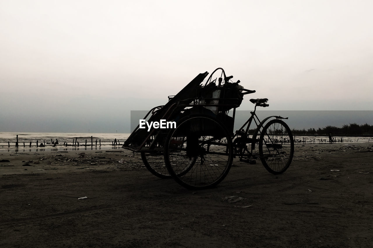 BICYCLES AGAINST SKY