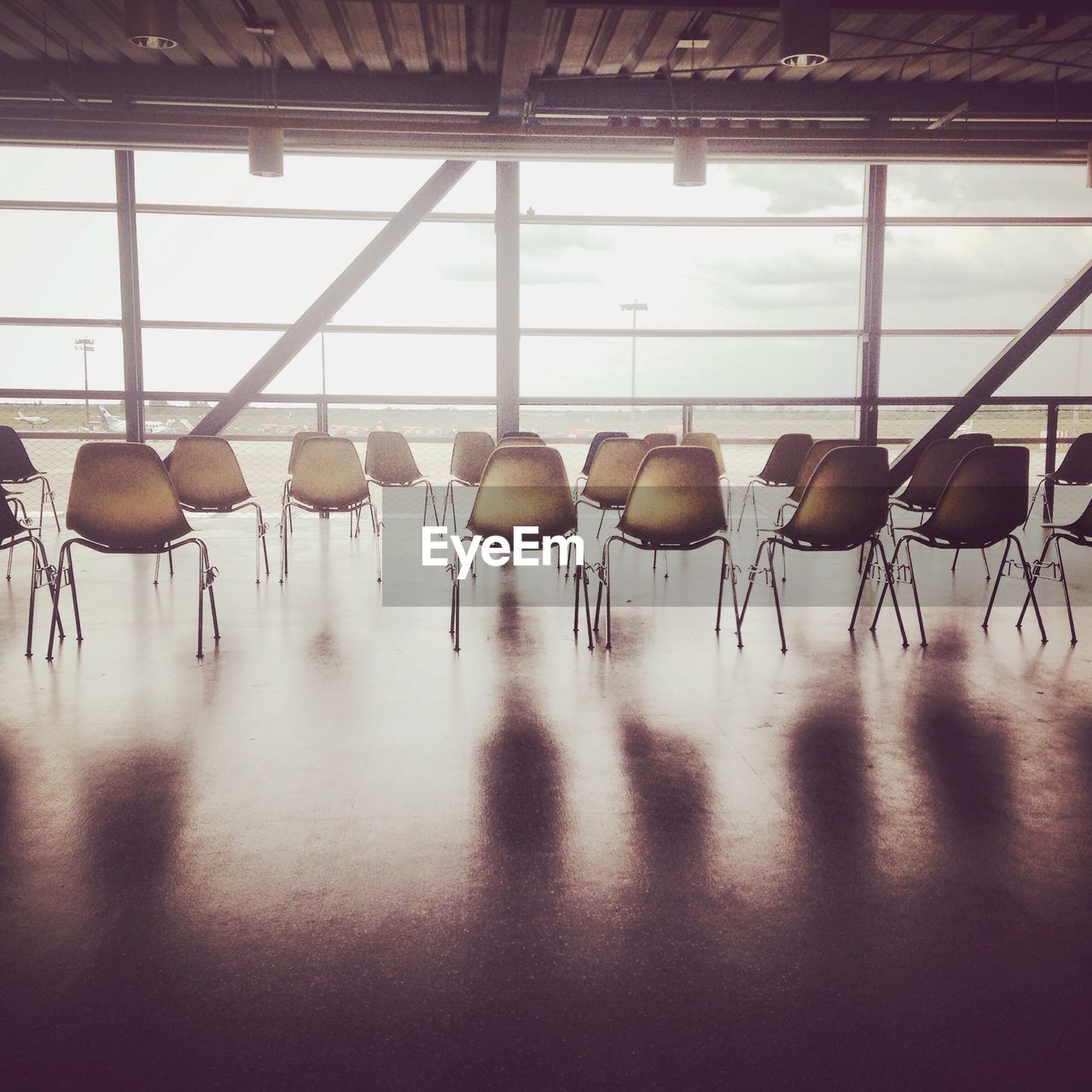 Empty waiting area in airport