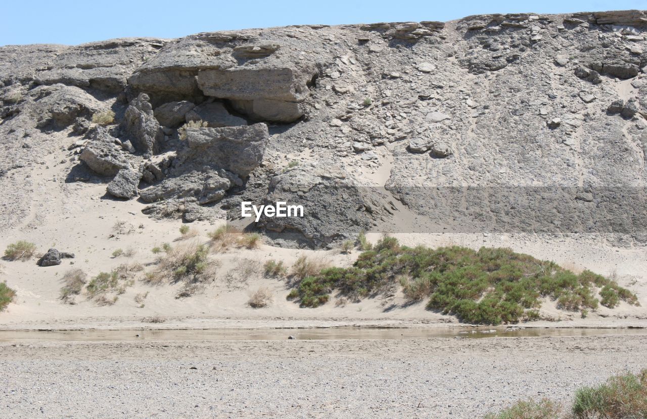 SCENIC VIEW OF ROCK FORMATIONS ON LAND