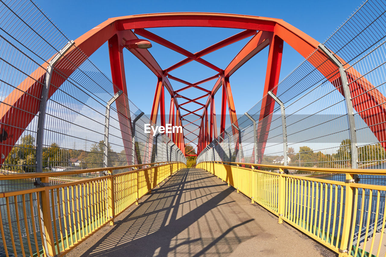 View of bridge against clear sky