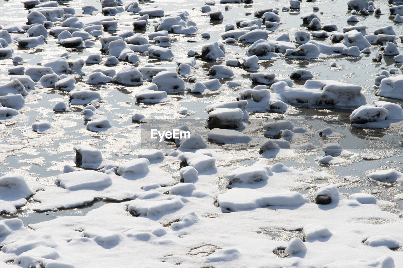 SNOW ON BEACH