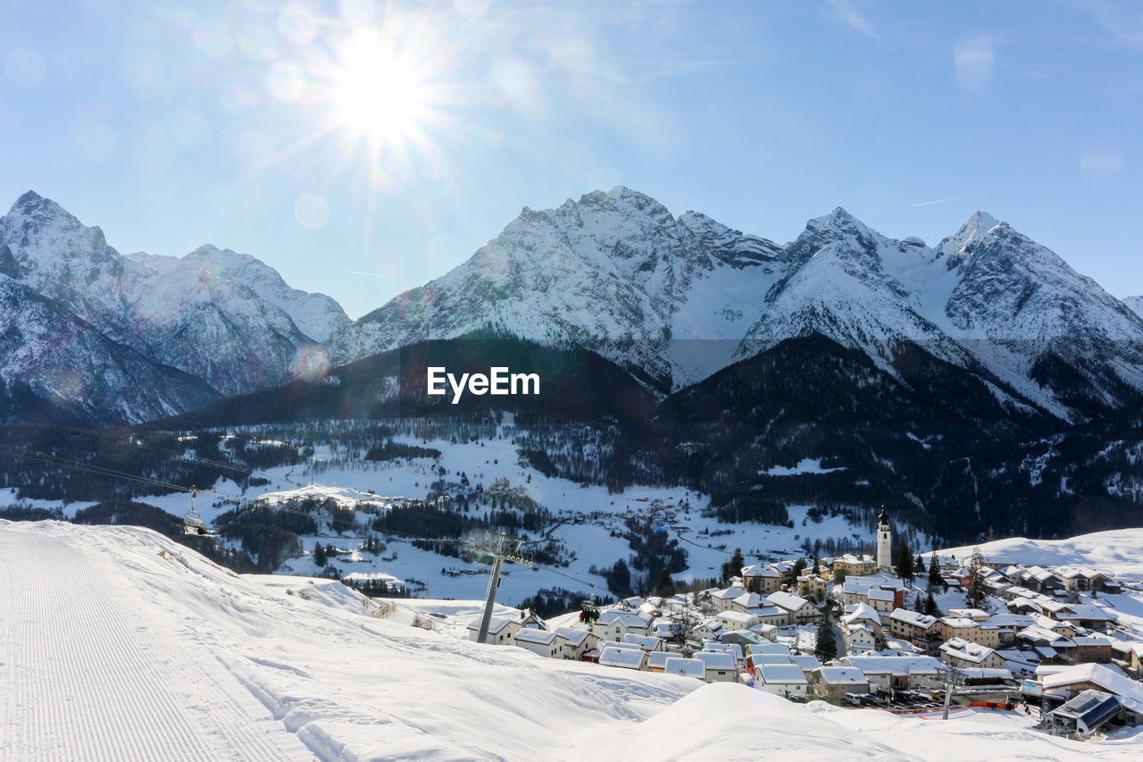 View on ftan village, switzerland