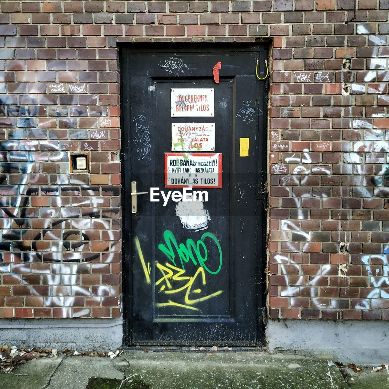 INFORMATION SIGN ON WALL