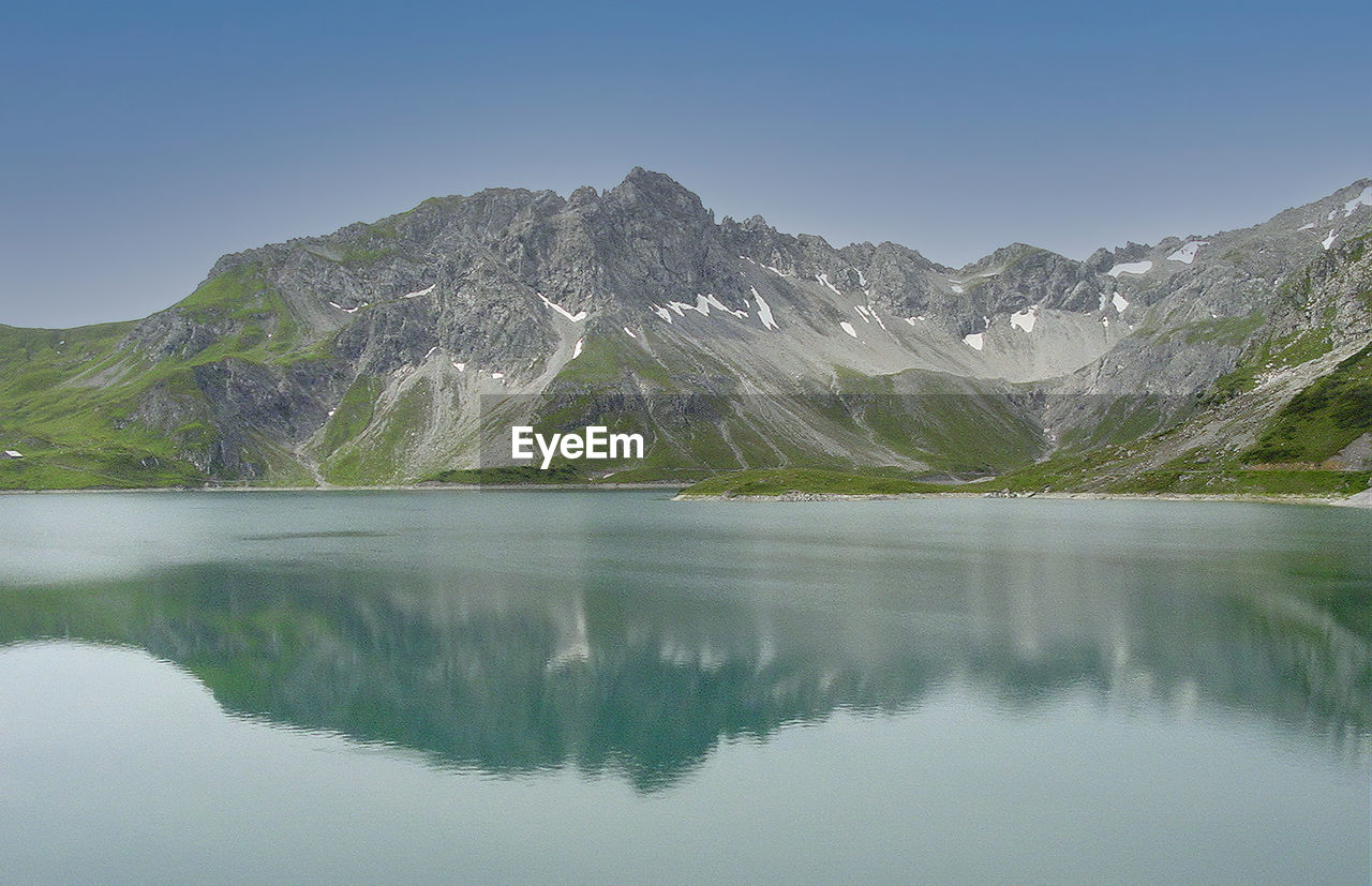 High mountain lake in the austrian alps
