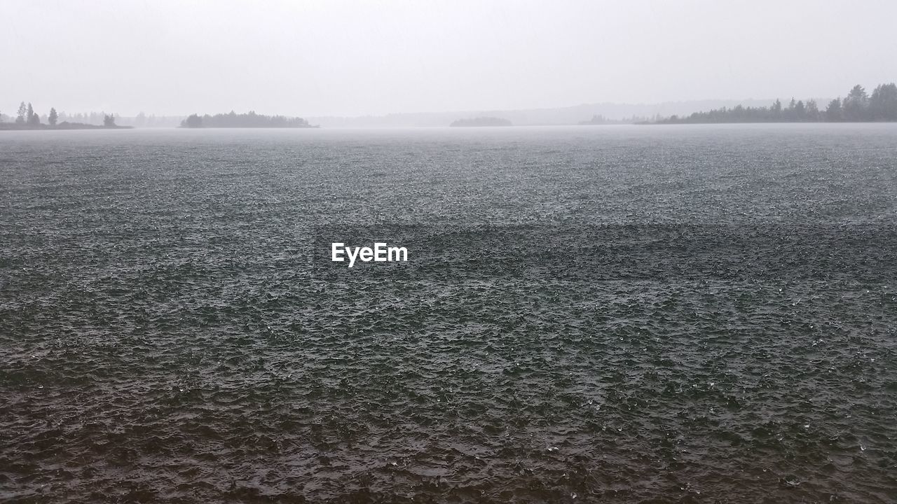 SCENIC VIEW OF SEA DURING FOGGY WEATHER