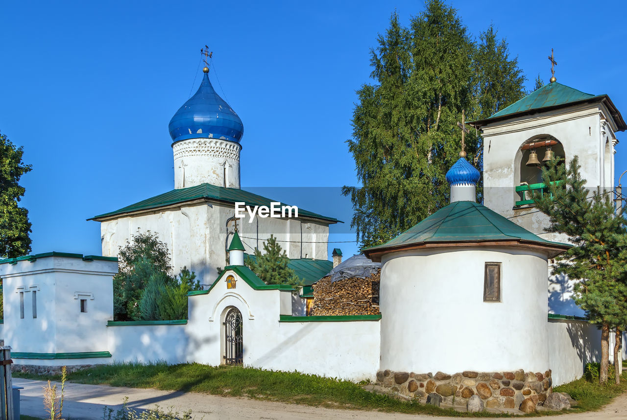 Church of constantine and helen was build in 16th century in pskov, russia