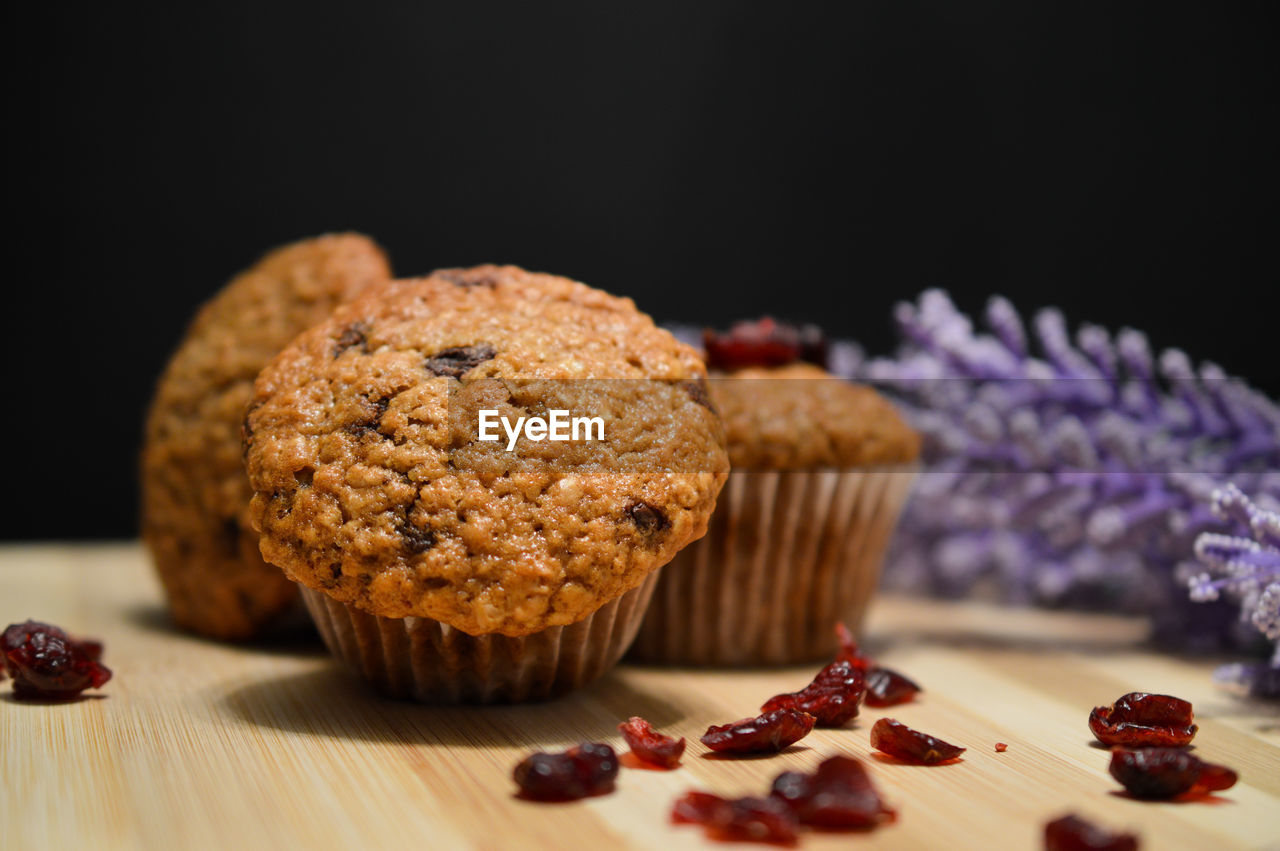 Homemade cranberry muffin