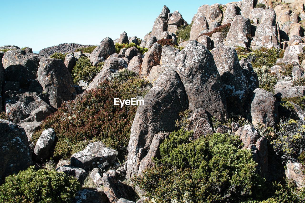Rock formations, summit of mount wellington, hobart, tasmania 