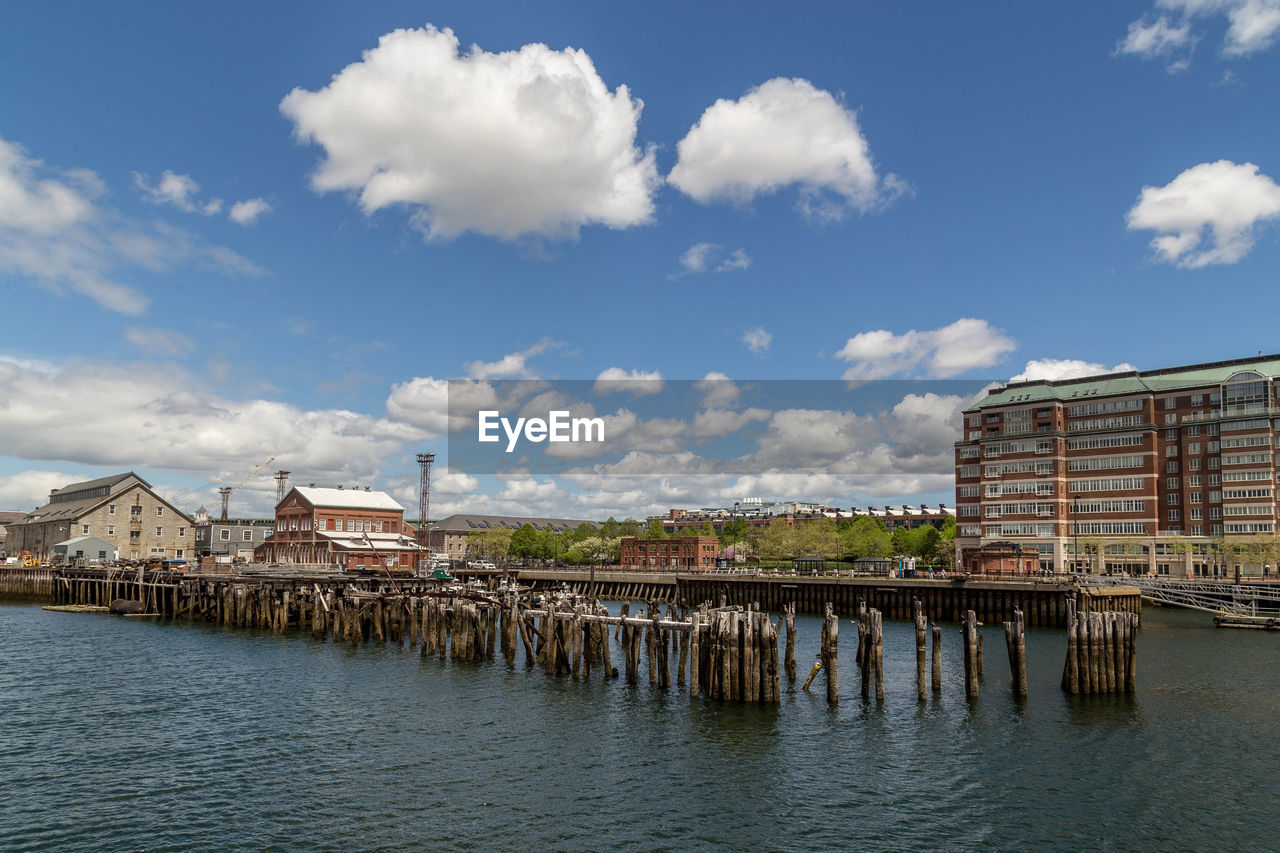 Scenic view of buildings against sky