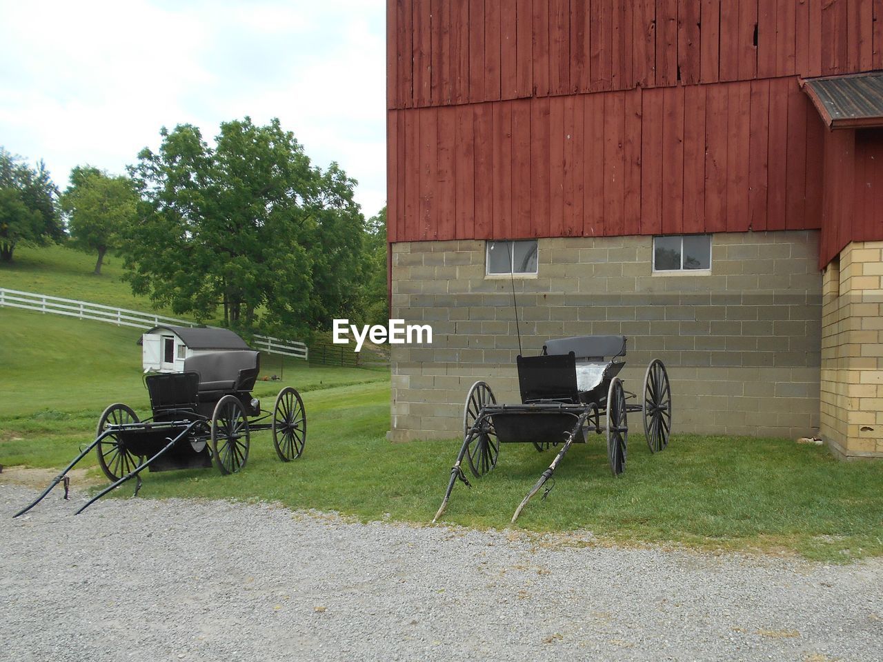 VIEW OF CHAIRS ON GRASS AGAINST SKY